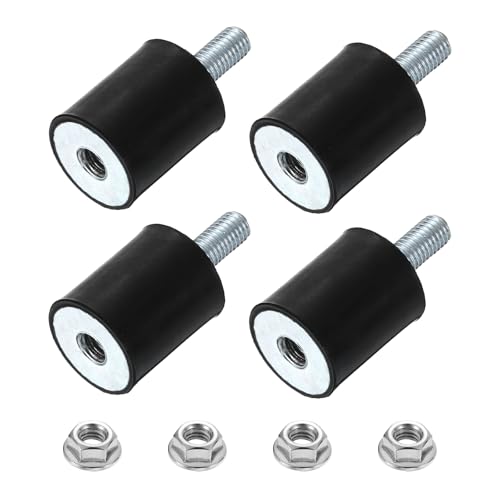 Plots anti-vibrations M8 cylindriques uxcell pour compresseur d'air auto et amortisseur de choc
