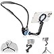 Tragbare magnetische Hals Halterung für Handys Action Kamera, Quick Release Hals Telefon Halter mit 3 abnehmbaren Arm für iPhone 16 15 14 Serie Android, POV/Vlog Selfie Mount Halskette Halter