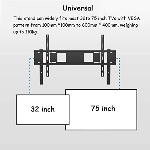 Soporte móvil para TV con ruedas y estante miniatura 3