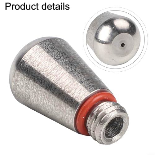 Desiumite Boquilla de vapor para cafetera, 1 agujero, acero inoxidable 304, punta de espuma de leche para máquina de espresso, café con leche y capuchino, mejora de espuma, color plateado - imagen 9
