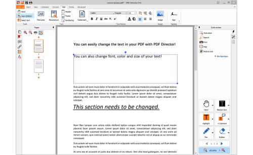 PDF Director Plus – PDF Editor Software compatible with Windows 11, 10, 8 and 7 – Edit, Create, Scan and Convert PDFs – 100% Compatible with Adobe Acrobat
