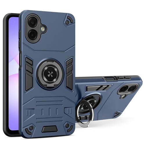 Lucyliy Samsung Galaxy A07 4G SM-A075F �t�H���P�[�X �}�O�l�b�g�u���P�b�g [ PC �o�b�N�{�[�h + TPU �\�t�g�{�g���V�F�� ] �u���[