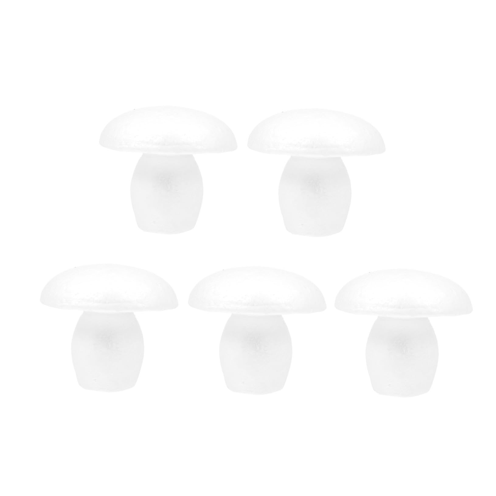 Champignons en mousse blanche Lurrose lot de 10 pour loisirs créatifs