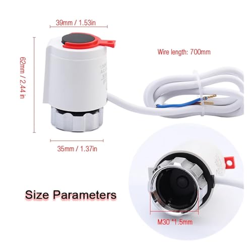 Actionneur électrothermique NC M30 vanne radiateur chauffage sol - 5