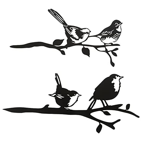 AiMoonsa 2PS Metal Bird Garden Ornaments Outdoor, Outdoor Garden Art, Garden Bird Ornaments, Garden Gifts, Garden Accessories, Garden Ornaments Outdoor, Valentine's Day Present Cover
