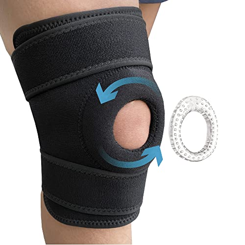Rodilleras Menisco Y Ligamento Pádel | Protector Rodilleras Voleibol, Crossfit, Baloncesto, Compresión Ajustable Y Antideslizante, Rodilleras Trabajo Refuerzo Con Rótula Abierta. Rodillera Deportiva Cover