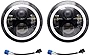 AMUNIESUN DOT 2x7inch Round Led Projector Headlights Combo Beams(High & Low) White DRL Amber Turn Light Compatible with Chevrolet Chevy Nova 1963-1978 C10 1975-1980 Camaro 1967-1981