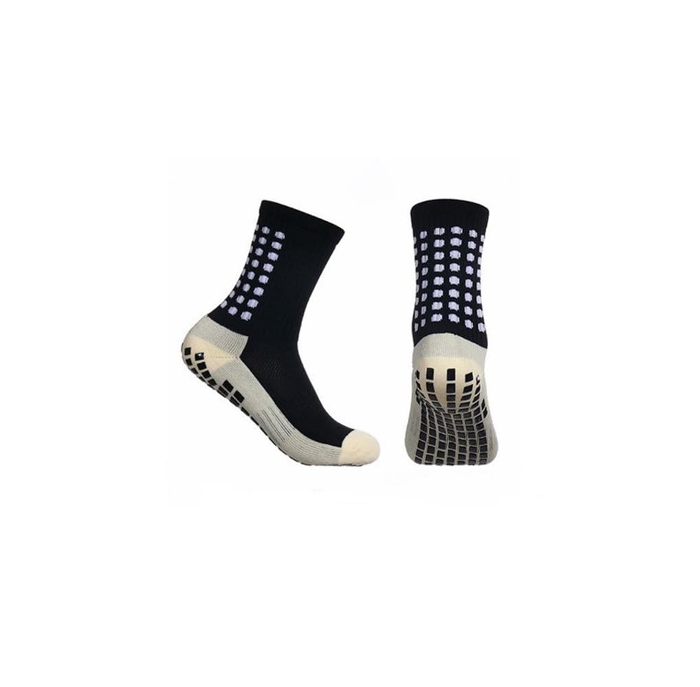 Breathable Non-Slip Grip Socks for Men Women Sports Socks with Rubber Dots Pads Athletic Grip Socks for Football, Basketball, Hockey, Running, Cycling, 1 Pair-image-29