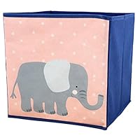 Animal Design Collapsible Multi Use Storage Box Organizer (Elephant)