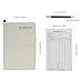 Scott Edward Golf Scorecard Cover Leather Scorecard Holder Statistic and Score Tracking Waterproof Soft Thick Umpire Lineup Card Holder(White)