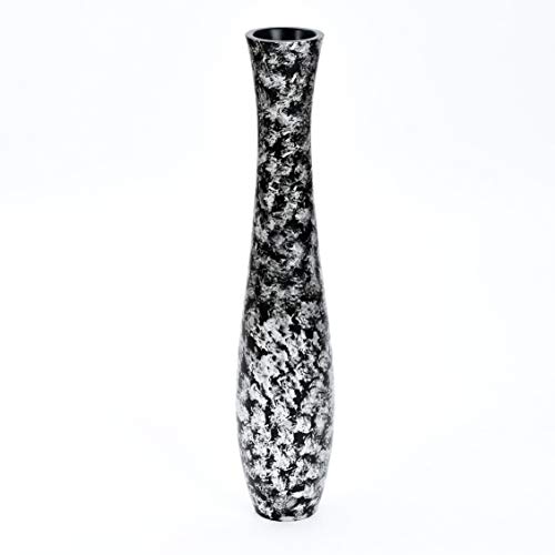 Image of Leewadee Large Floor Vase 34 inches Mango Wood for Pampas Grass, Dried Flowers