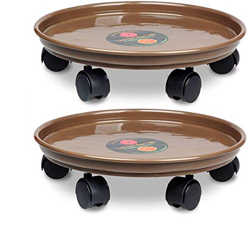 Murilan Planter Dolly on Wheels Round Flower Pot Mover 14