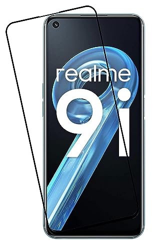 Image of HD Tempered Glass Screen Protector Compatible For Realme 9i, Realme 9 Pro With Edge To Edge Coverage And Easy Installation Kit