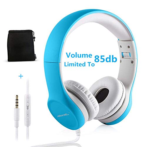 Hisonic - Auriculares para niños mv Azul