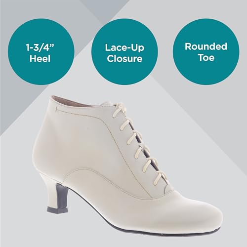 Masseys Women's Sam Lace-Up Leather Bootie3