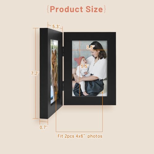 Portarretratos, porta retrato doble Marca Golden State Art (2)