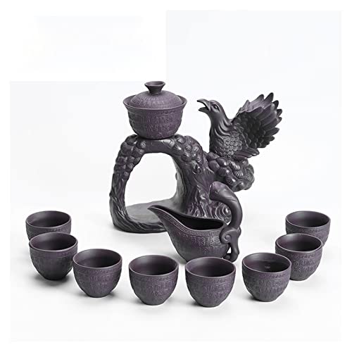 Juegos de té Juego de té semiautomático Lazy Ceramic Retro Set Office Reception Kung Fu Tea Tea Set Tea Tea Set Taza…