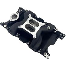 Air Gap Intake Manifold for 1967-2003 Small Block Chrysler Mopar 318 340 360 BLACK