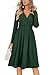 OUGES Kleid Damen Herbst V-Ausschnitt Langarm Kleider Herbstkleid Knielang Winterkleid Midi Mit Taschen Damen Kleid günstig Kaufen-OUGES Kleid Damen Herbst V-Ausschnitt Langarm Kleider Herbstkleid Knielang Winterkleid Midi Mit Taschen