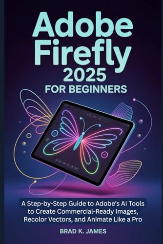 Adobe Firefly 2025 for Beginners: A Step-by-Step Guide to Adobe’s AI Tools to Create Commercial-Ready Images, Recolor Vectors, and Animate Like a Pro (Graphics Tools Guide)