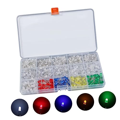 Pack 600 LED Diffuses avec Résistances pour Circuit Électrique et Composant DIY - 4