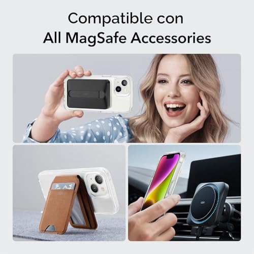 Miniatura 8 de Esr Funda Para Iphone 14 Iphone13, Compatible Magsafe, Protección Grado Militar A Prueba Golpes, Funda Magnética Para Iphone 14 Iphone13, Funda Híbrida Classic Halolock , Transparente