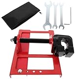 VOSAREA Kleiner Vertikale Kettensäge Holzschneidgestell aus Legierungsstahl Leicht Tragbar für Holzarbeiten im Haus und Wald mit Verstellbarer Führung und Robustem Rahmen