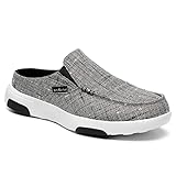 OrthoComfoot Women Arch Support Shoes for Plantar Fasciitis, Archies Orthopedic Casual Slip-On Loafers Slippers, Heel and Foot Pain Relief Sneakers for Flat Feet Dark Grey Size 8