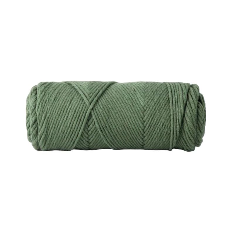 Hilo de lana duradero de 500g que no se deshilacha para tejer colchas en verde B