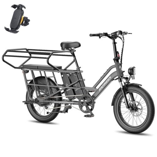 Fafrees FF20 CUV Familia Bicicleta eléctrica de 20 pulgadas, bicicleta eléctrica para hombre 25 km/h, 200 kg de carga y motor de 75 N.m, batería de 12 Ah / 576 Wh*2, frenos de disco hidráulicos