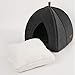 Bedsure Cat Beds for Indoor Cats - Cat Cave Bed Cat House Cat Tent with Removable Washable Cushioned Pillow, Kitten Beds Cat Hut, Small Dog Bed, Dark Grey, 15 inches