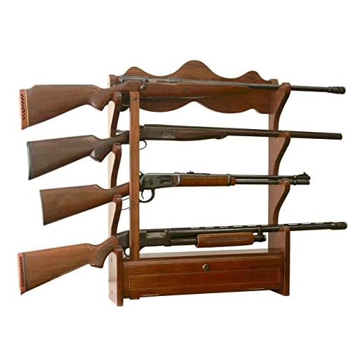 American Furniture Classics Model 840, 4 Gun Wall Rack
