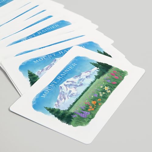 Baraja de 52 cartas tamaño póker Rainier National Park miniatura 5