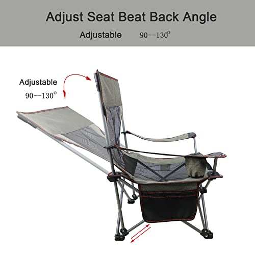 Newsty Folding Lawn Chairs Camping Chairs Portable Outdoor Chairs Folding Chairs Support 300 Lbs #TOP3