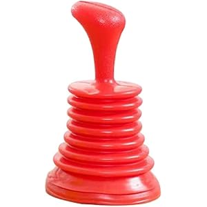 188 Pijp baggeren Zuing Cup Toilet Plunjer Pers Reinigingsgootstafafvoergereedschap (Color : Red)