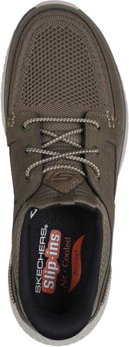 Skechers - Mens Relaxed Fit: Arch Crosser - Dermot Slip On Shoes, Color Khaki, Size: 12 M US2