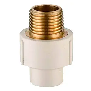 Bhaavya UPVC 1 Inch MTA Brass (Pack Of 25)