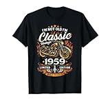 67 cumpleaños Hombre Moto Biker Motero Camiseta Vintage 1959 Camiseta