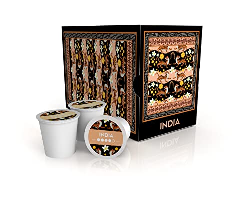 Atlas Coffee Club - Dark Roast K Cup Pods - India, 100% Recyclable, Premium Single Origin Coffee For K Cup 1.0 & 2.0 Brewers, 24Ct Box #TOP6