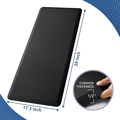 Kitchenclouds Kitchen Mat Cushioned Anti Fatigue Kitchen Rug 17.3 Inchx39 Inch Waterproof Non Slip Kitchen Rugs And Mats Standing Desk Mat Comfort Floor Mats For Kitchen House Sink Office  thumb #1