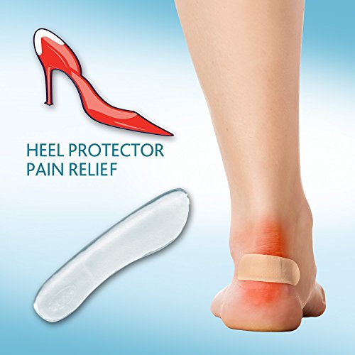 Protectores de tacón Invisible Gel para mujer, 1 par, talla 5-10 miniatura 4
