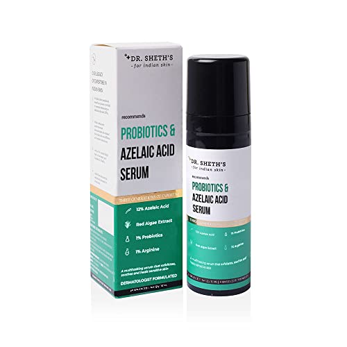 Image of Dr. Sheth's Probiotics & Azelaic Acid Serum For Highly Sensitive Skin | Improves Skin Texture & Reduces Irritation | Lightweight & Non-Greasy | For Women & Men | 30 mL