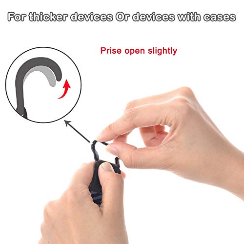 TFY Cinturino di sicurezza con rotazione a 360 ° con anello in metallo da impugnare per Kindle E-reader - Kindle HD 6" / Kindle Paperwhite / Kindle Voyage - Image 8