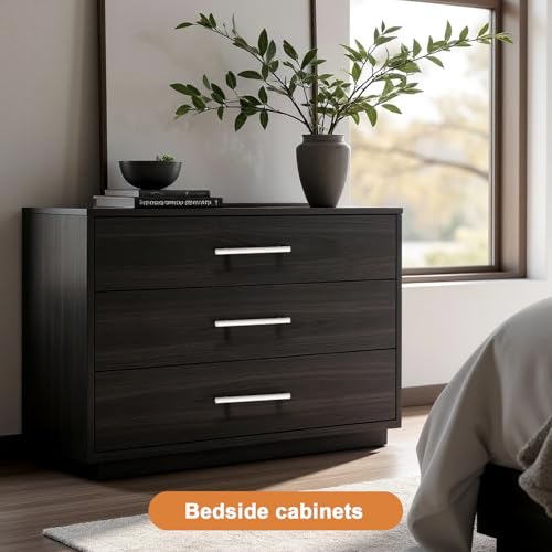 Image of Probrico 10 Pack|White Kitchen Cabinet Pulls 5 Inch Euro Style T Bar Handles Cupboard Stainless Steel Modern Cabinet Hardware