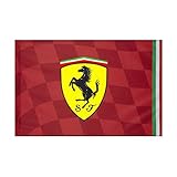 formel 1 fahne Scudetto Ferrari Logo Scuderia Ferrari F1 Fahne, 140 x 100 cm