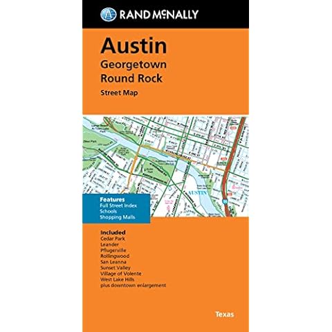 Rand McNally Folded Map: Austin, Georgetown & Round Rock Street Map Cover