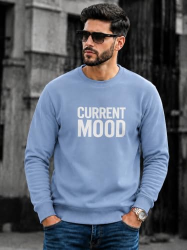 Image of Mack Jonney Men's Printed Fleece Sweatshirt|Full Sleeve Round Neck Winter Sweatshirt for Casual Wear|Travel|Gym & Everyday Style-mj-62