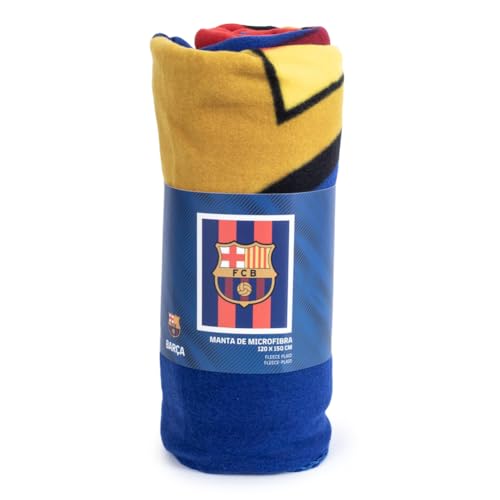 FC Barcelona - Couverture (Taille Unique) (Bleu/Pourpre foncé)