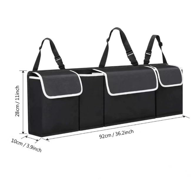 Kofferraum Organizer für Mazda CX-60 ab Bj.2022, Hängende Tasche Verstellbar Ordnungstasche Auto Sitzlehne Tasche Rücksitztasche