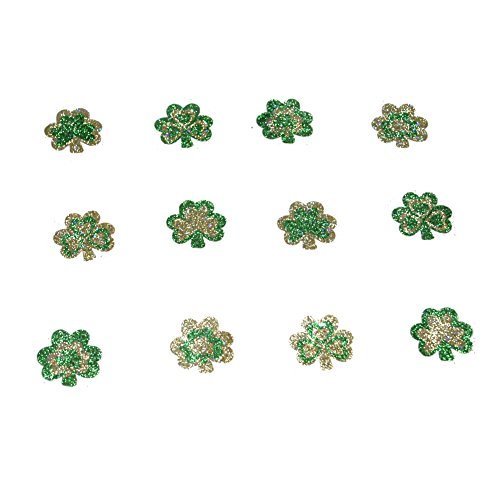 Glitter Shamrock Temporary Tattoos : package of 12